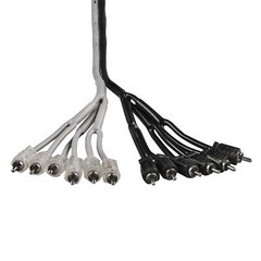 DS18 R2M12M/SLV Level 2 RCA 100% Copper OFC Y Connector 2 MALE to 12 MALE 1.5 FT