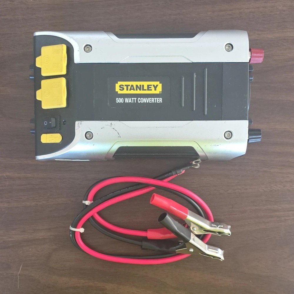 Stanley PC500 500W Modified Sine Inverter 12V to 120V AC USB Protection