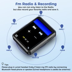 2.5 inch Full Touch Screen Bluetooth 5.3 HIFI Android MP3 Music MP4 Video Player