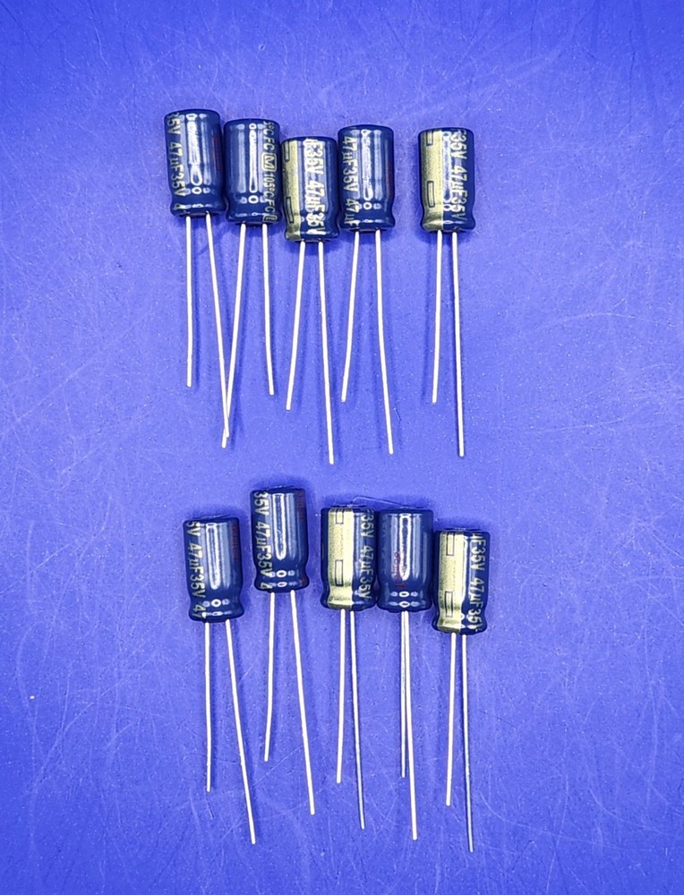 10 Panasonic FC 47uF 35V 35VDC Capacitors Sub 4 UPW & UPM FASTEST FREE SHIPPING
