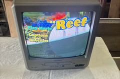 Magnavox MWC13D6 TV 13″ Built-in DVD Player Silver/Black, Retro Gaming, WORKS