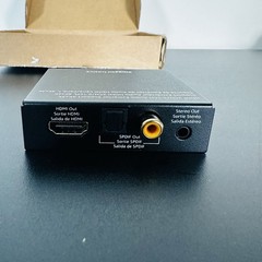 Amazon Basics 4K HDMI Audio Extractor Converter SPDIF Toslink Stereo Black