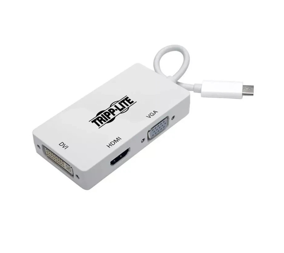 NEW Tripp Lite USB C to HDMI / DVI / VGA Multiport Adapter Converter 4K