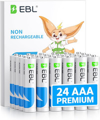 EBL AAA ,AA Alkaline Batteries 1.5V Lot of Triple A,10 Years shelf Life