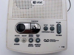 AT&T 1739 Digital Answering Machine System No Power Cord