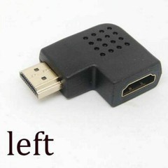 4K HDMI Adapter Right + Left + 90° Angle Male to Female Type Port Angled adaptor