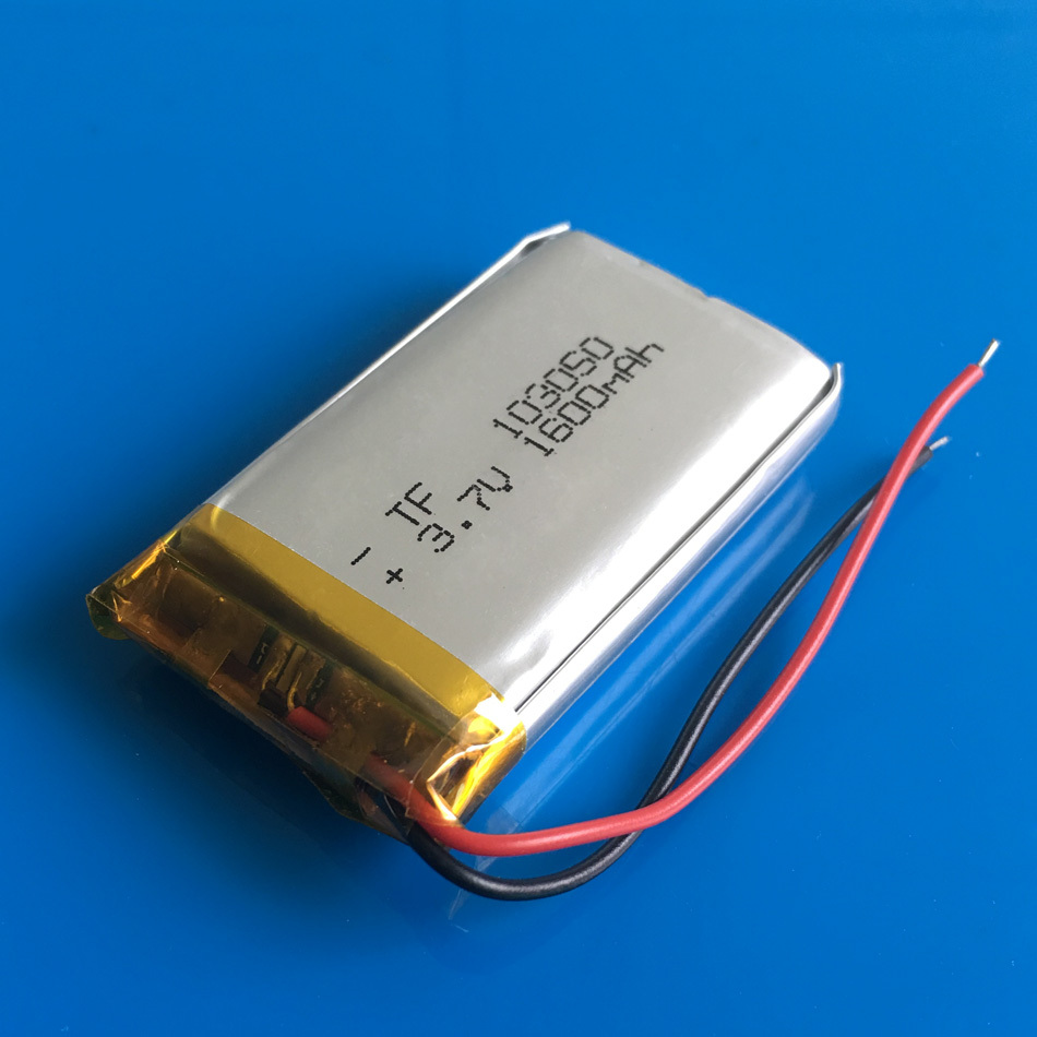 3.7v 1600mAh Li Po Polymer Rechargeable Battery 103050 For DVD GPS Camera TV box