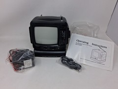 Promo King Black & White 5″ TV AM FM Receiver PK-4183 AC / DC
