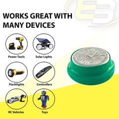 Exell Button 40mAh Rechargable 1.2V NiMH Flat Top Battery