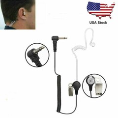 3.5mm Police Listen Only Acoustic Tube Earpiece Headset for M Speaker Mic