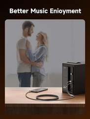 Durable 6.6ft RCA to 3.5mm Audio Cable – High-Quality Sound for All Devices