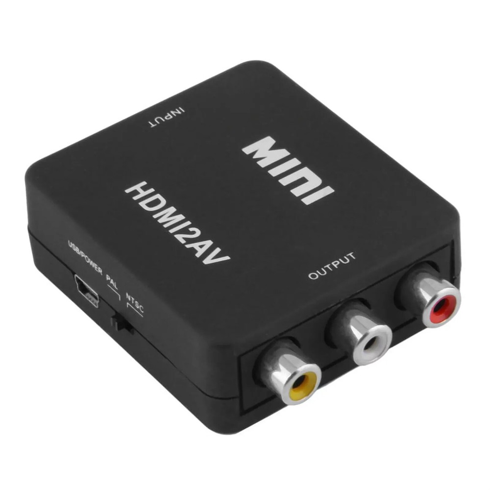 RCA MINI AV2 to HDMI Converter Adapter For Gamecube 1080P HD To TV Audio
