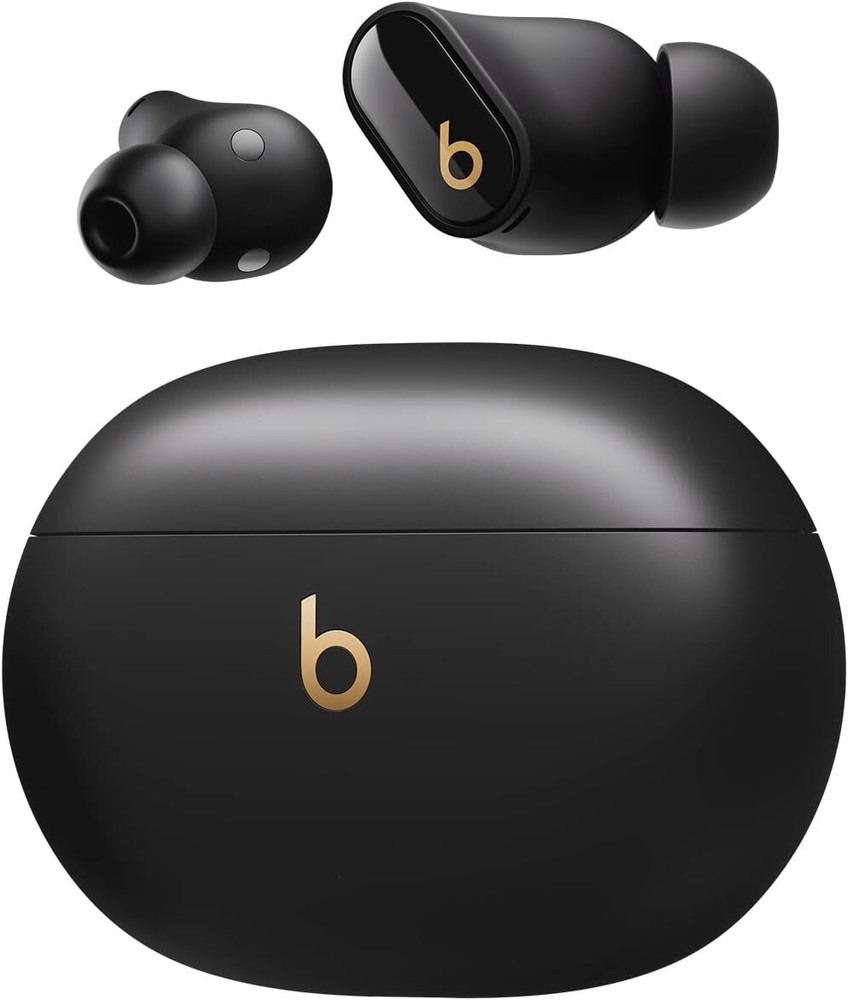 Beats Studio Buds+ True Wireless Noise Cancelling Earbuds MQLH3LL/A – Black/Gold