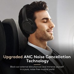 Noise Canceling Headphones Wireless Bluetooth Over Ear Headphones with Clear Mic