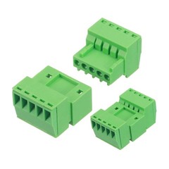 5 Set Green 5 Pin 3mm 0.1 Inch Pitch PCB Mount Screw Terminal Block Connector
