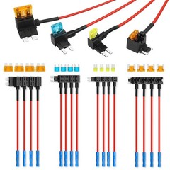 16 Pack 4 Types Fuse Tap, Upgraded 12V Car Add a Circuit Tap Kit -…