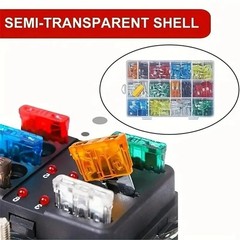 300Pcs Car Fuse Assortment Kit, 160 Mini Blade Fuses Automotive + 90 Standard