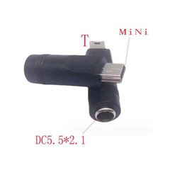DC Power Adapter 5.5 x 2.1mm Female to Micro USB Mini Type C Male Converter Plug