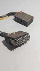 Vintage 24-Pin Cinch Jones Style Rectangular Connector Plug & Socket Cable