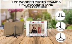 Qiwog London Photo Frame – Tourist Attractions 5.7 x 8 inches, Rustic