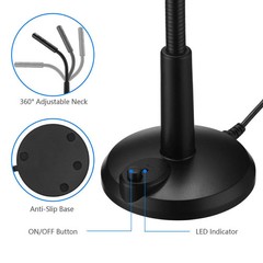 Mini USB Condenser Microphone with Stand – Plug & Play for PC/Laptop/Mac