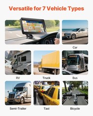 VEVOR GPS Navigator for Car 7in Touch Screen 8GB GPS Navigation System with Map