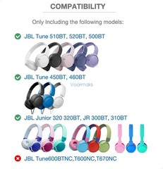Protein Leather Ear Pads for JBL Tune 510BT,520BT,450BT,460BT,500BT Headphone