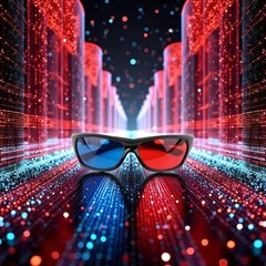1Pcs Black Adult Frame Red Blue 3D Glasses for Dimensional Anaglyph…