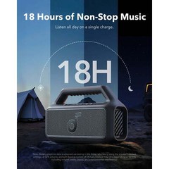 Soundcore Boom 2 Outdoor Speaker LED Portable Subwoofer BassUp 2.0 IPX7|Refurb