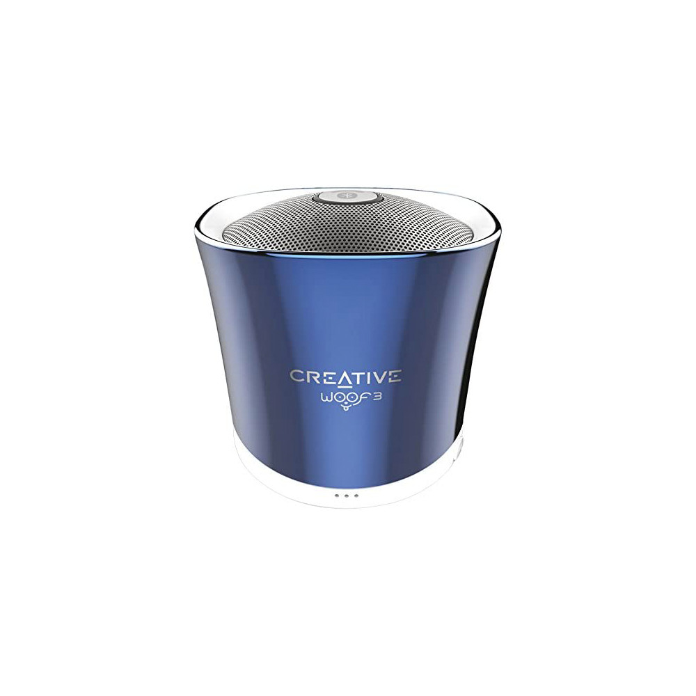 BRAND NEW! CREATIVE WOOF 3 PORTABLE BLUETOOTH WIRELESS SPEAKER CRYSTALLITE BLUE