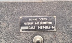WWII U.S. ARMY SIGNAL CORPS A-58 PHANTOM ANTENNA / Dummy Load