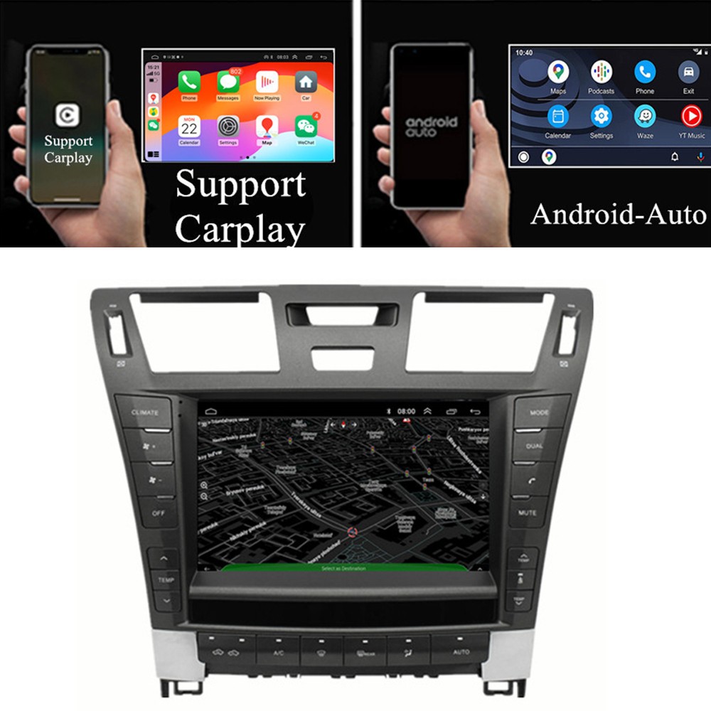 9” Android 15 Stereo Radio 4+64GB GPS For Lexus LS460 LS460L LS600 2006-2012
