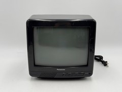 Panasonic 10″ Color CRT TV CTN-1051R Retro Gaming Tested Working Coax 1992