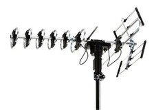 Outdoor HDTV Amplified Digital Antenna 360 Degree UHF/VHF/FM W/ J-Pole 200 Mile