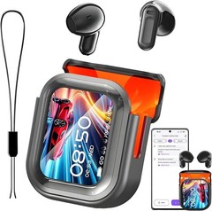 AI Translation Earbuds Real Time 135 Languages LCD Touch Screen Bluetooth 5.4 AI
