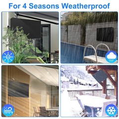 55-58 inch Outdoor TV Cover Fitted Waterproof Weatherproof Television Protector