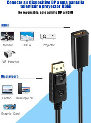 DP Displayport Male to HDMI Female Cable Converter Adapter for PC Desktop Lot