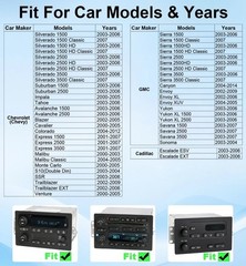 Android 15 Apple Carplay Car Stereo Radio Navi For Chevy Silverado 2003-2007