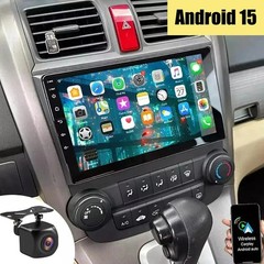 For Honda CRV 2007-2011 Carplay Android 15 Car Stereo Radio Navi GPS+Camera 64GB