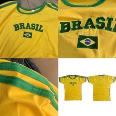 Vintage Graphic Baby Tees for Women Brazil Shirt Y2k Tops Mexico Small Brazil-a