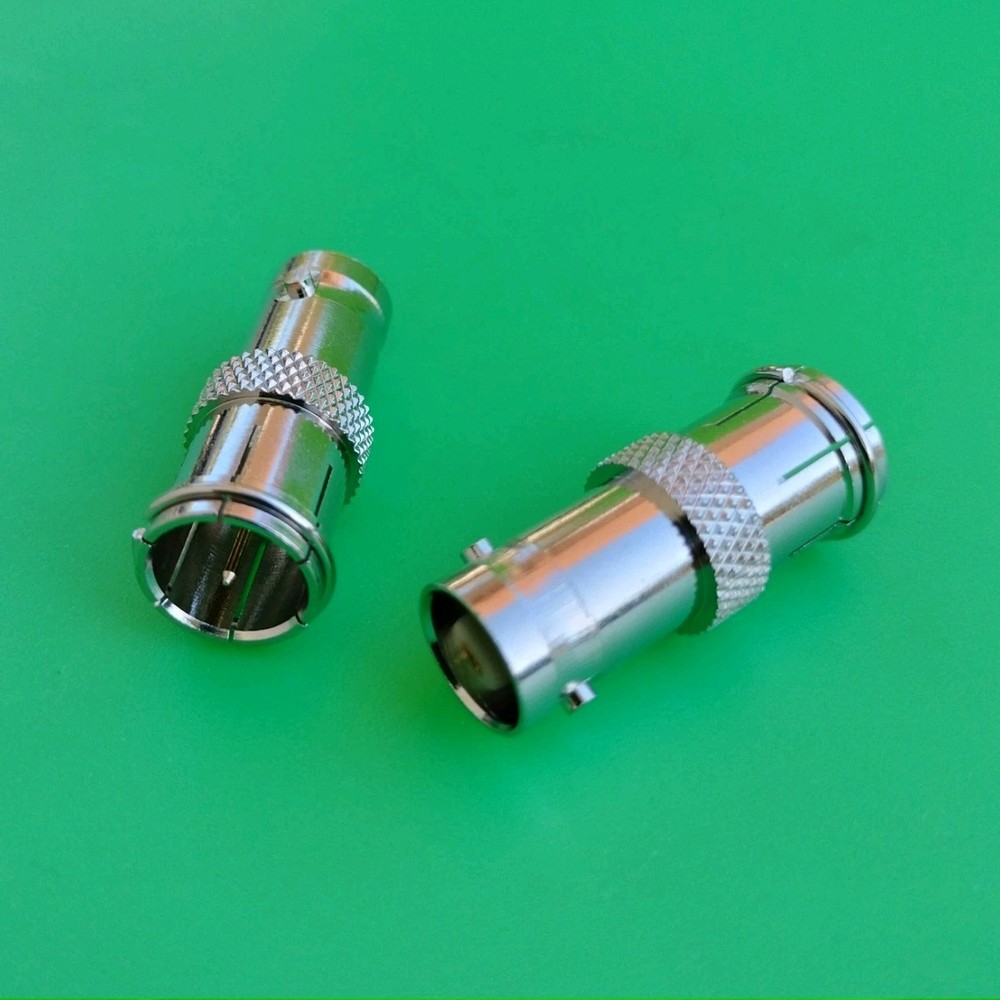 (2 PCS) BNC Female to F Quick Male Connector – USA Seller