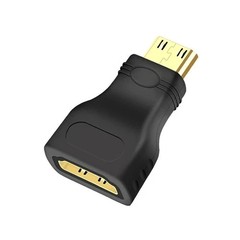 NEW Mini HDMI Male to Standard HDMI Female Adapter Gold Plated HDTV 4K 1080p 3D