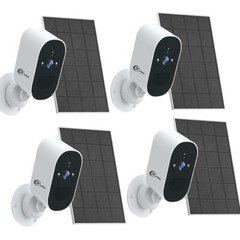 4PK Wireless Security Camera 1080P WiFi Solar Battery Camera Audio Monitor CCTV