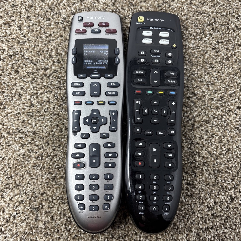Logitech Harmony Remote Lot UNTESTED AS IS HARMONY 650