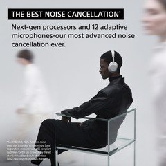 Sony WH-1000XM6 Best Wireless Noise Canceling Headphones | Platinum Silver