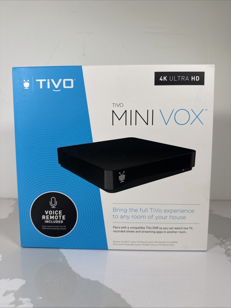 TiVo Mini VOX 4K UHD Black TCDA9500 Open Box ~Read Description~ See Pictures*J