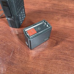 Icom IC-2AT Vintage Handheld Transceiver w/ IC-BP4 Battery Pack Adapter & Box