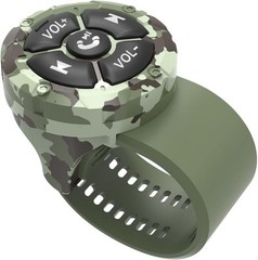 Green Bluetooth Media Remote – Waterproof Steering Wheel Control for iOS/Android