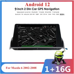 9″ Android 12.0 Stereo Radio GPS Navigation Player Wifi FM For Mazda 6 2002-2008