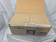 VINTAGE SONY SS-SR10A SPEAKER SYSTEM 2 PC 1 PAIR NIB BLACK 4INCH HARDWIRED 50Wt